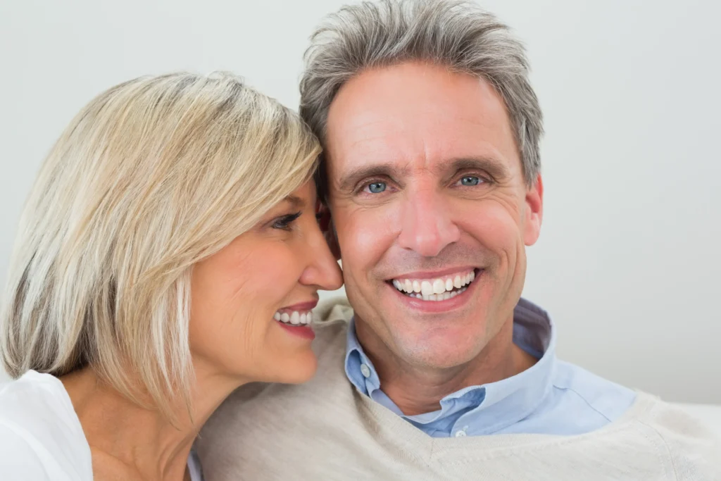 closeup happy loving couple