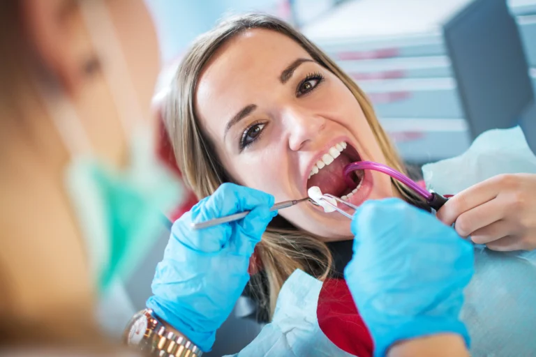 teeth checkup dentists office